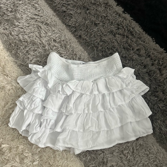 White Ruffle Skirt - Picture 3 of 4